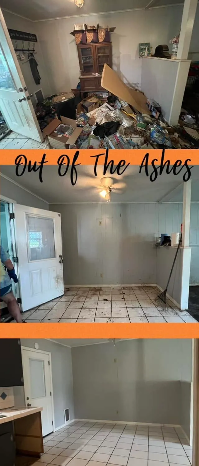 Before and after cleaning or organizing transformation by Out of the Ashes Cleaning Services, photo 12