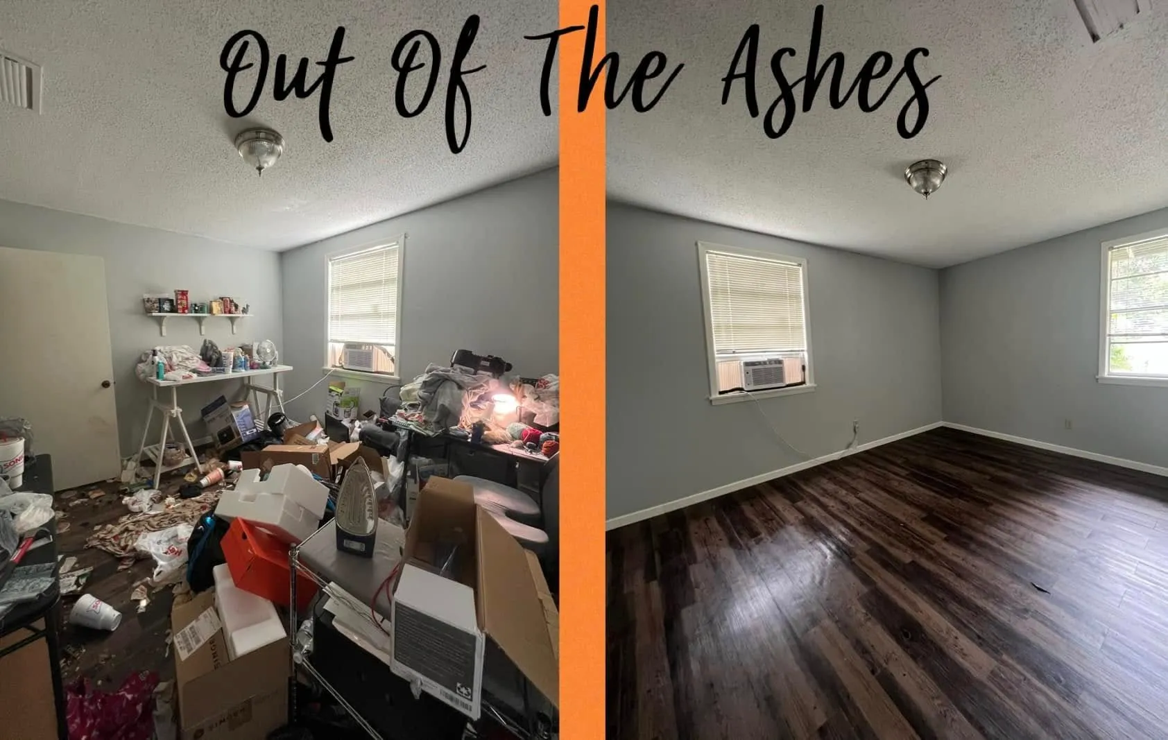 Before and after cleaning or organizing transformation by Out of the Ashes Cleaning Services, photo 14